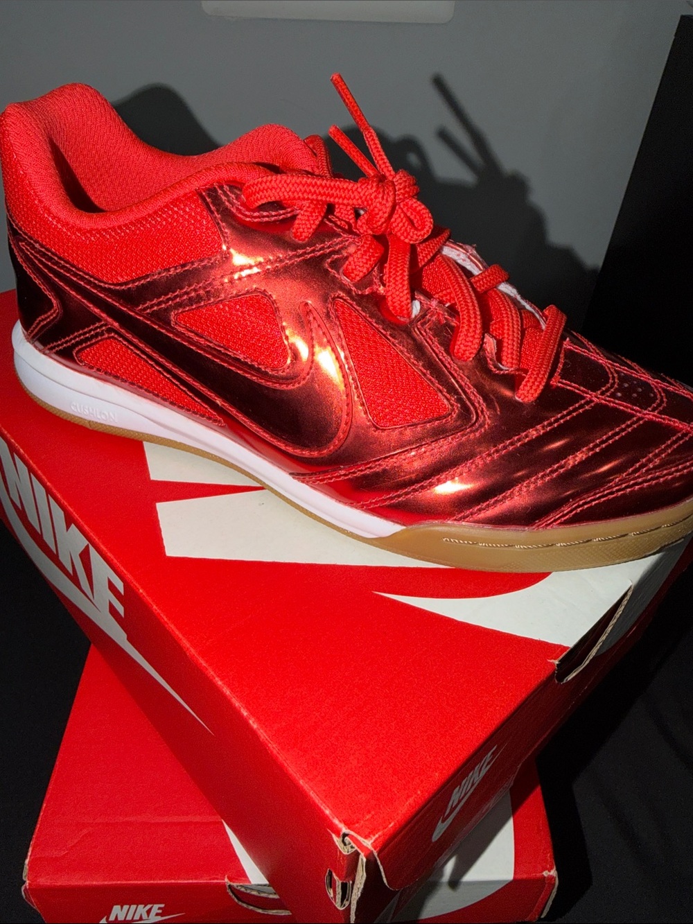 ✨NEW!!! Nike GATO Red Metallic Sneakers